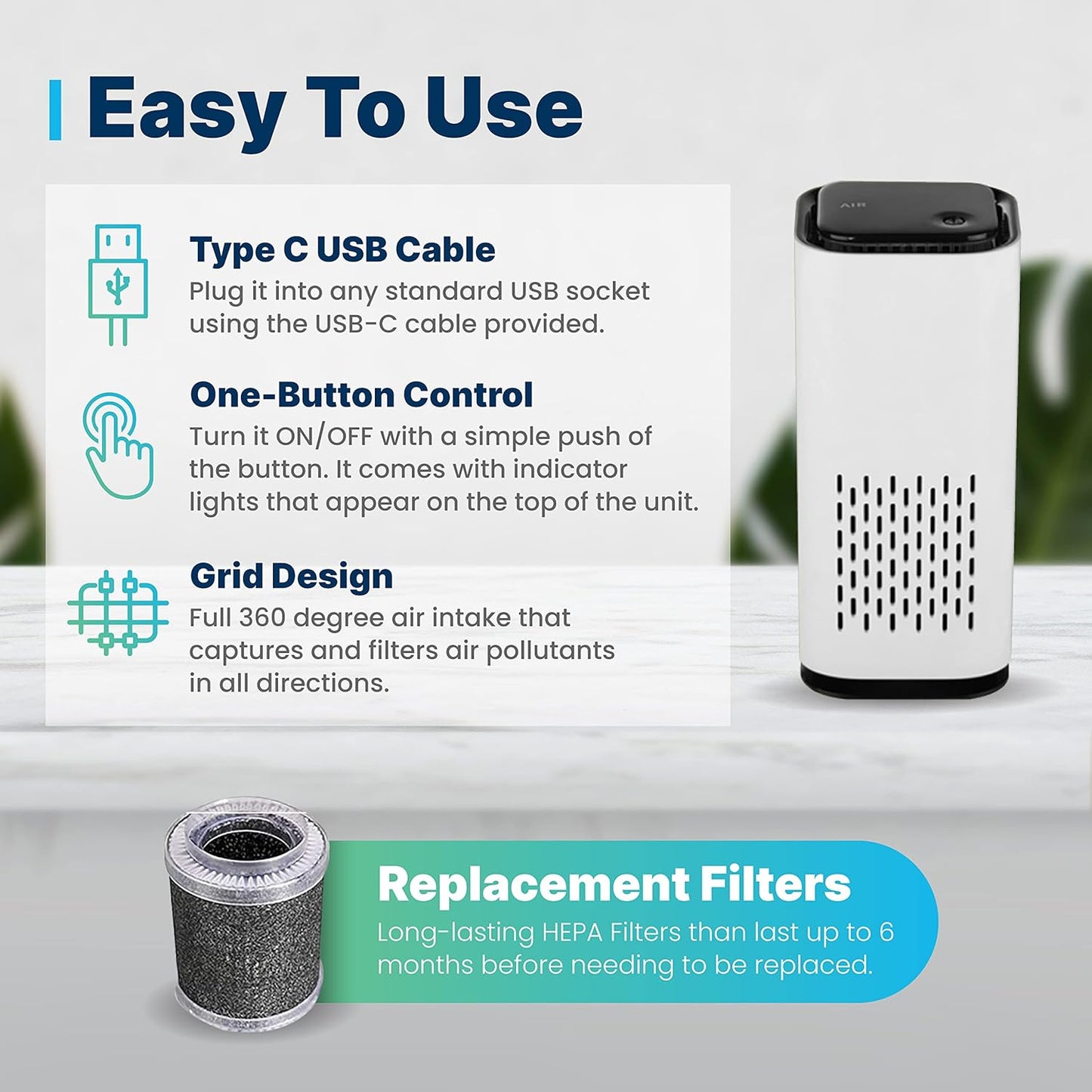 CarPet Mini™ - Portable Air Purifier