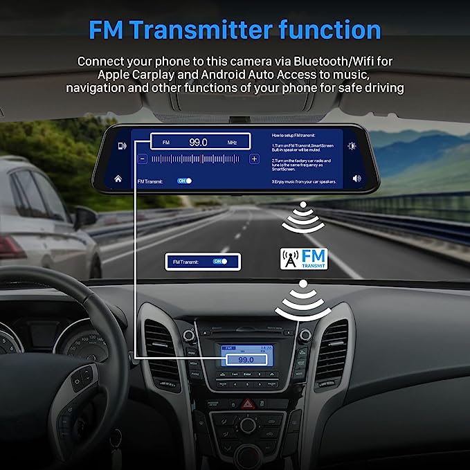 DashPlay™ - 4K CarPlay Dashcam Mirror